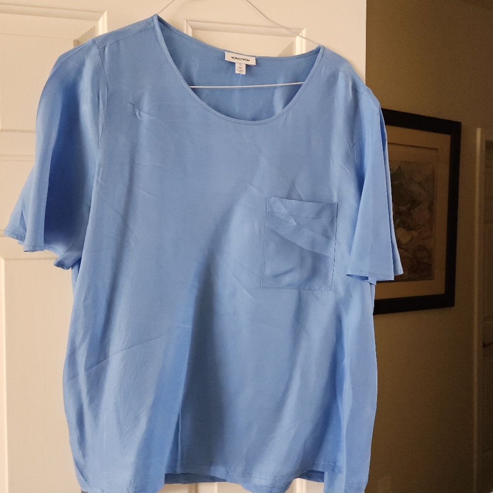Nordstrom silk-like top
